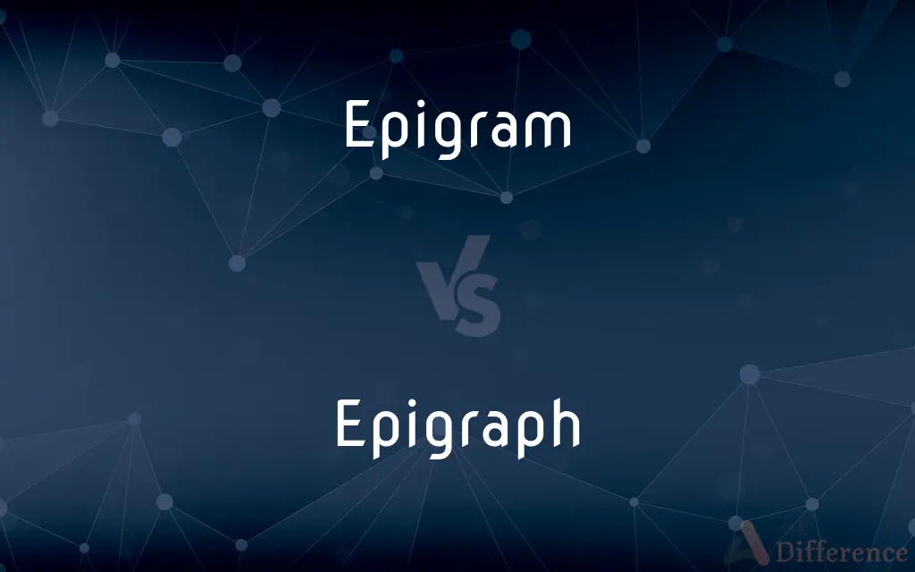 Epigram vs. Epigraph — What's the Difference?