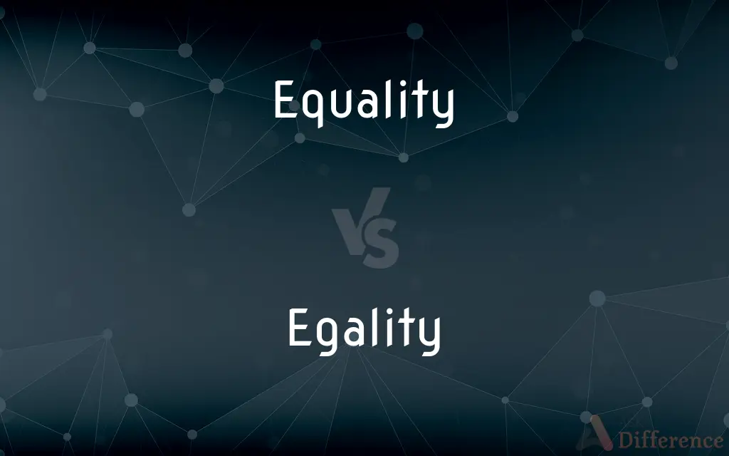 Equality vs. Egality — What's the Difference?