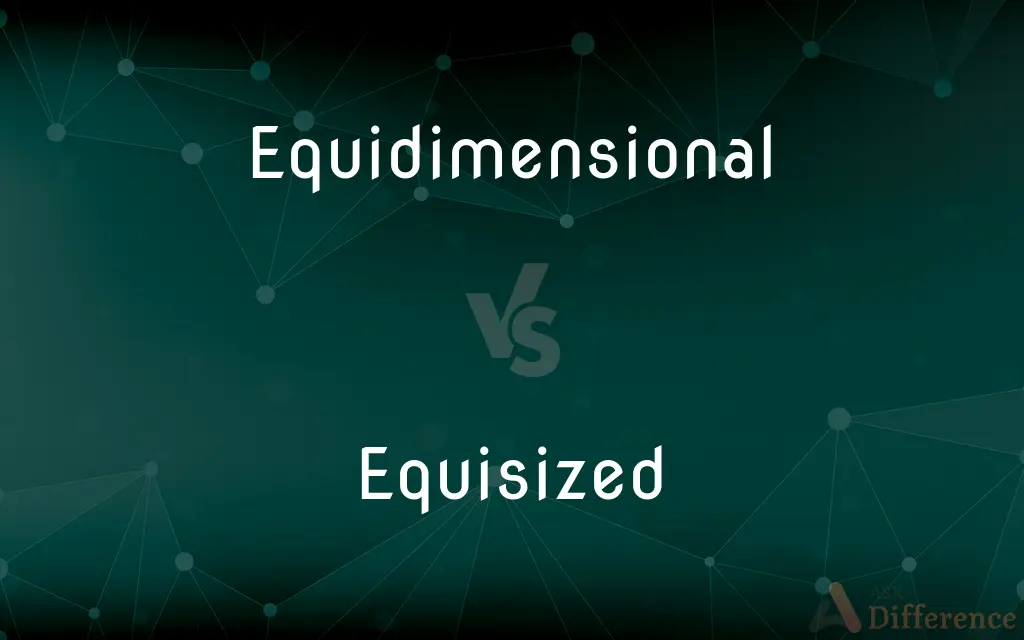 Equidimensional vs. Equisized — What's the Difference?