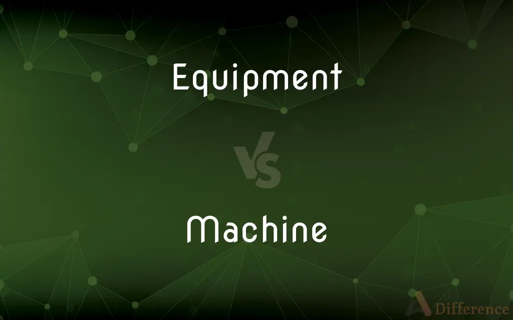Equipment vs. Machine — What's the Difference?