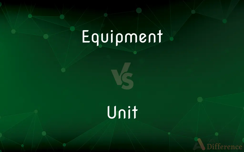 Equipment vs. Unit — What's the Difference?