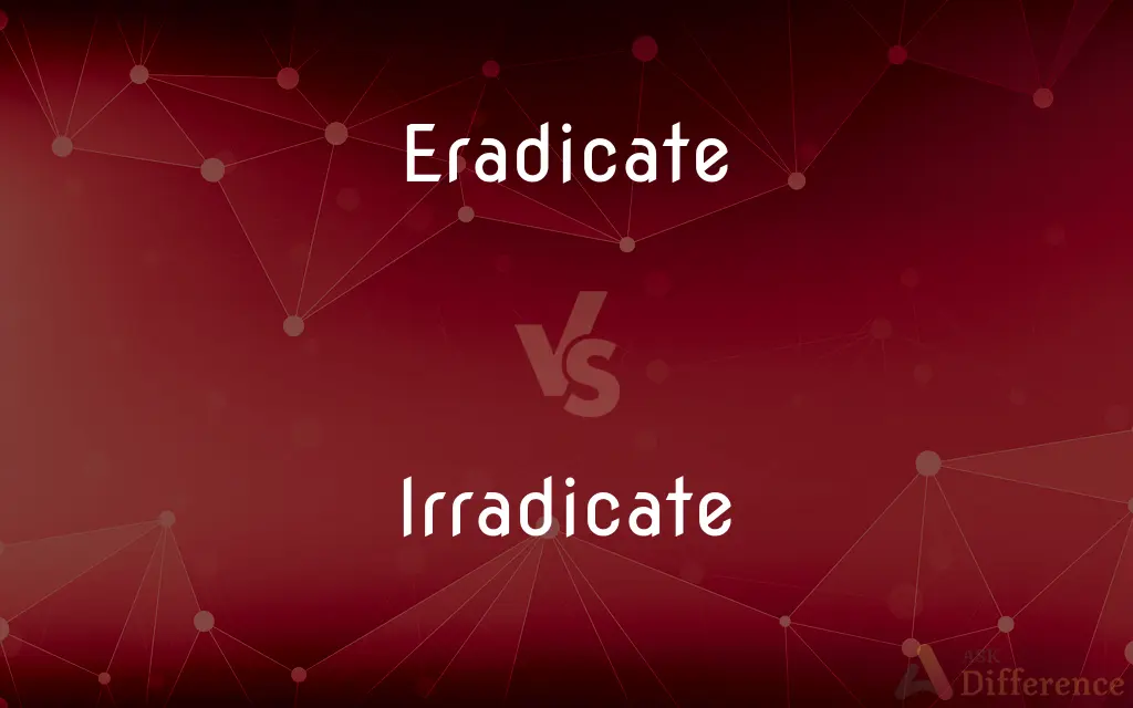 Eradicate vs. Irradicate — Which is Correct Spelling?