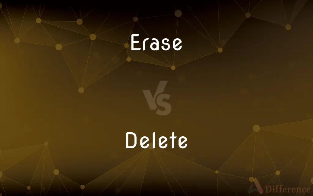Erase vs. Delete — What's the Difference?