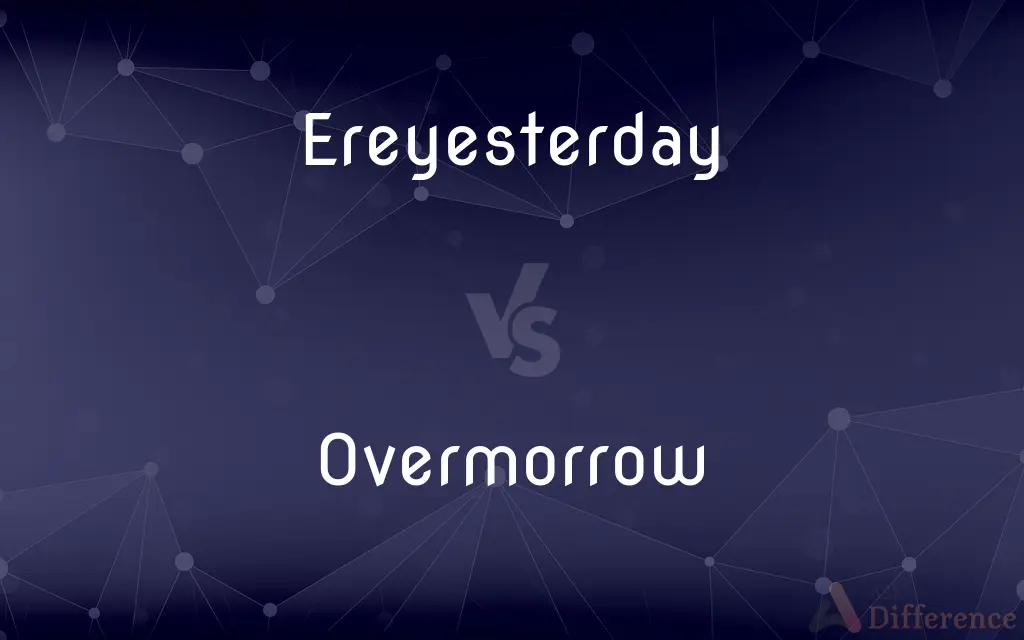 Ereyesterday vs. Overmorrow — What's the Difference?