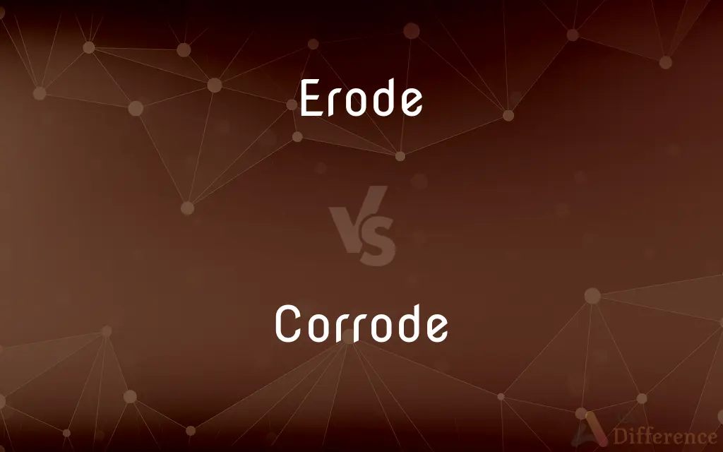 Erode vs. Corrode — What's the Difference?