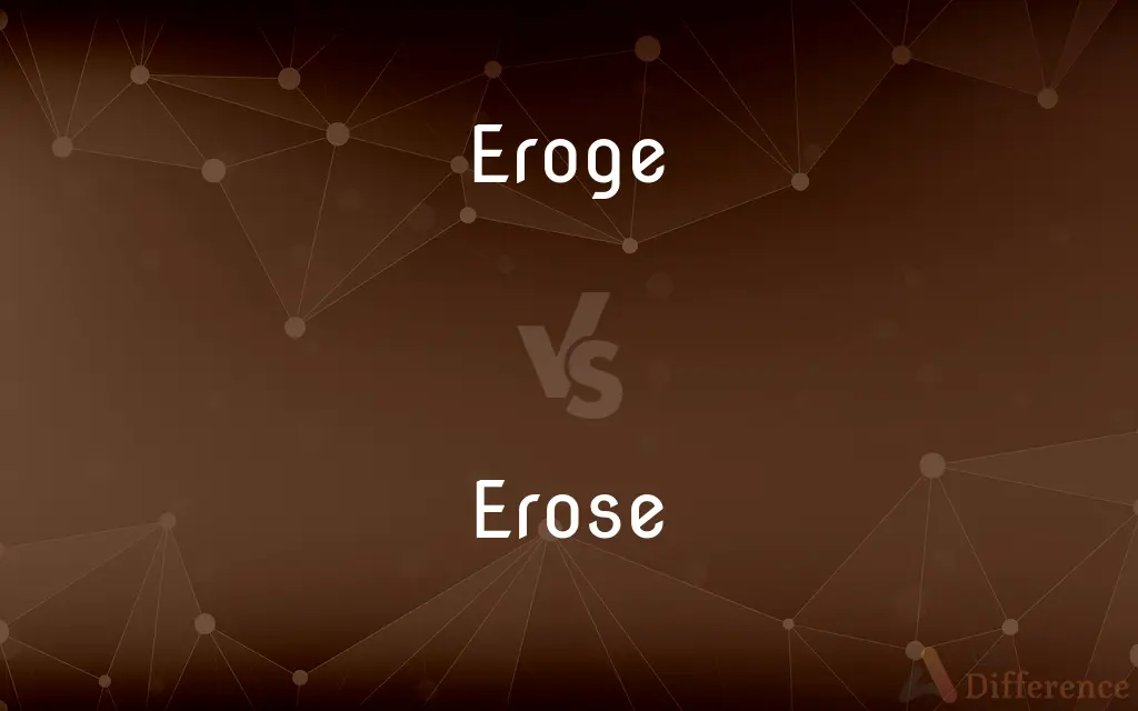 Eroge vs. Erose — What's the Difference?