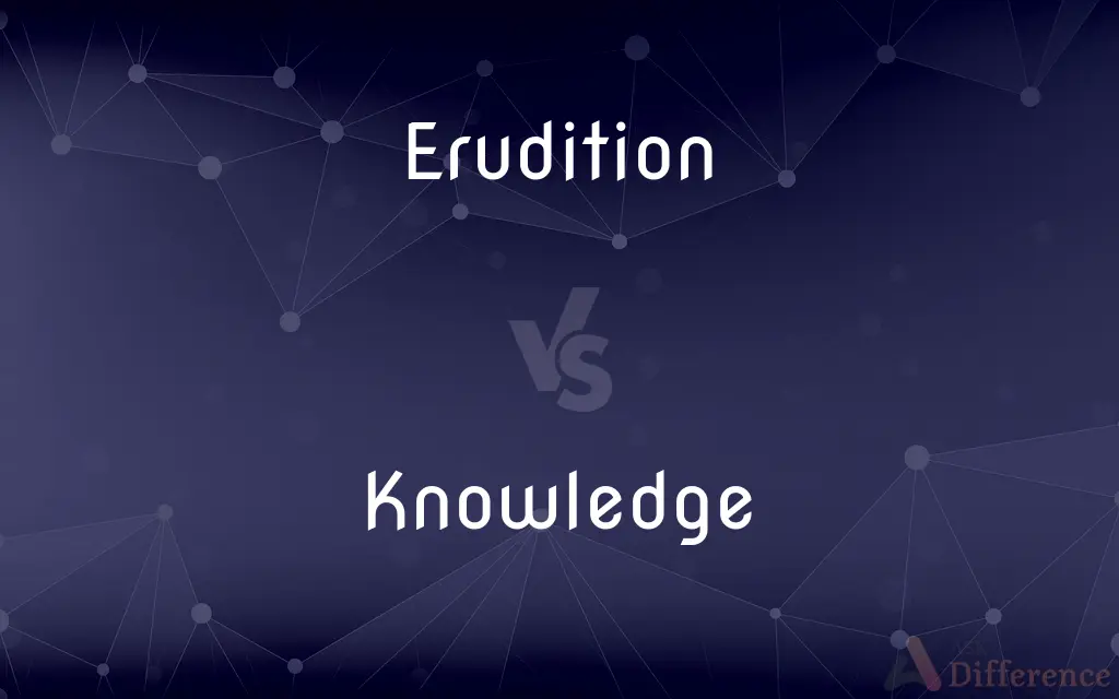 Erudition vs. Knowledge — What's the Difference?