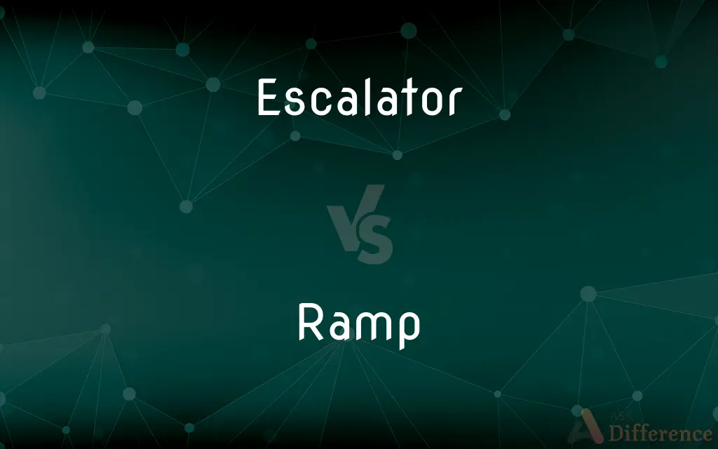Escalator vs. Ramp — What's the Difference?
