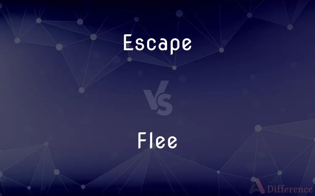 Escape vs. Flee — What's the Difference?