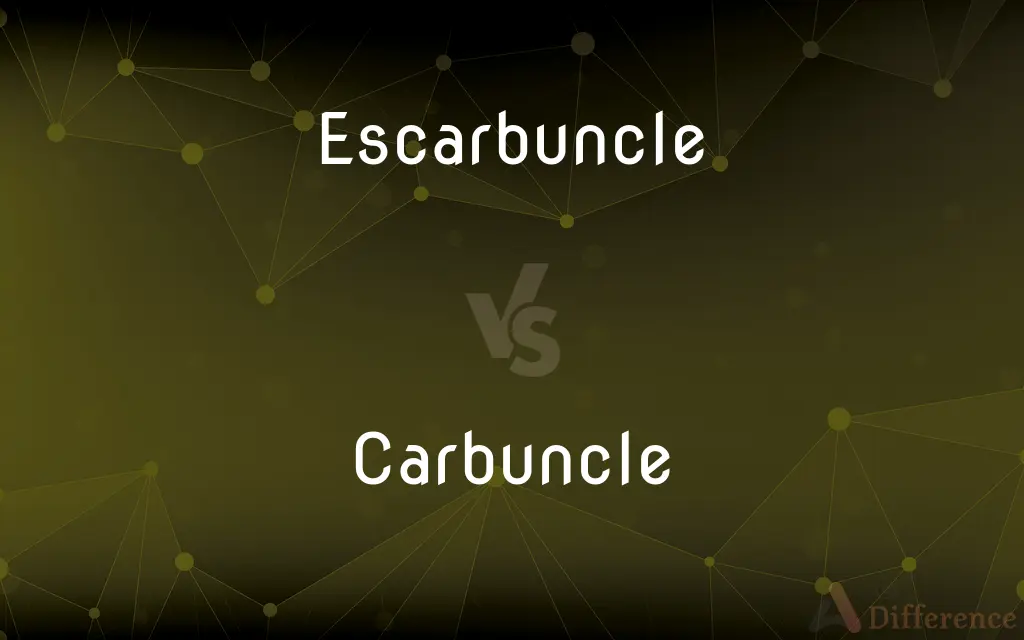 Escarbuncle vs. Carbuncle — What's the Difference?