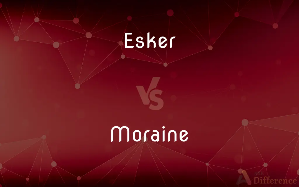 Esker vs. Moraine — What's the Difference?