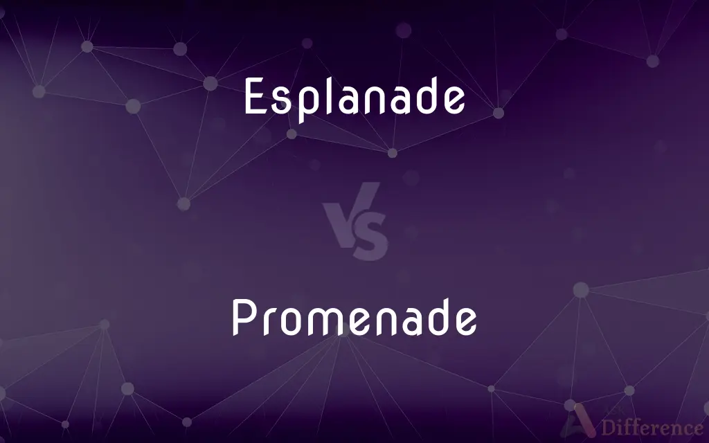Esplanade vs. Promenade — What's the Difference?