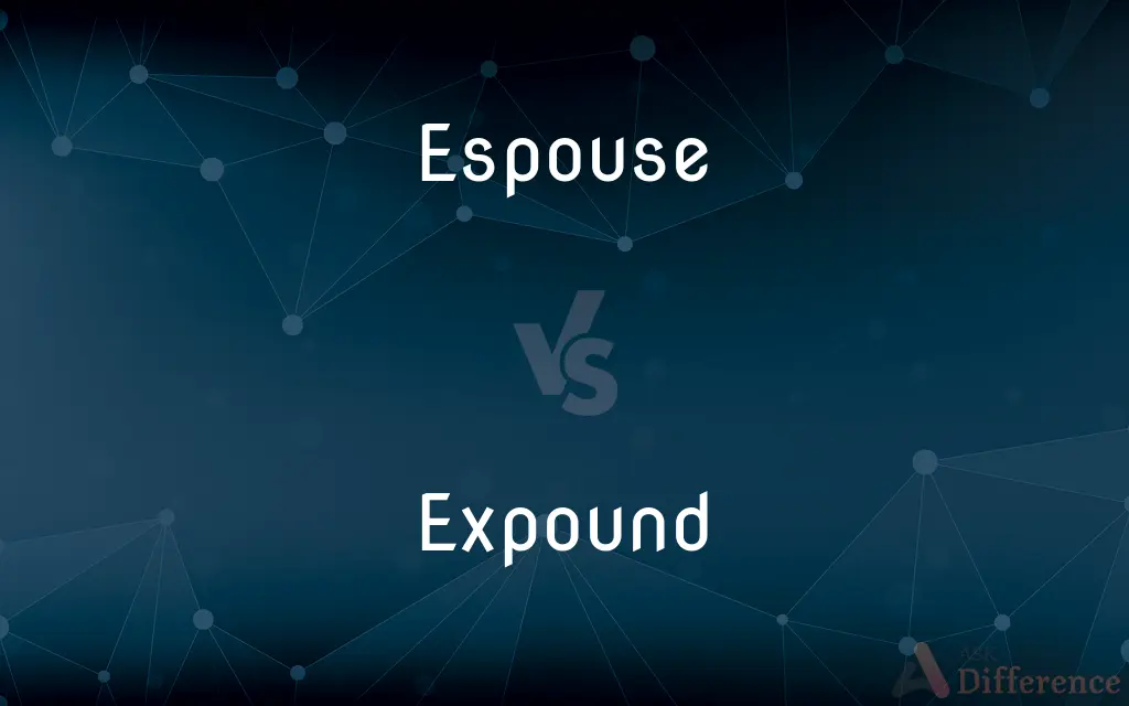 Espouse vs. Expound — What's the Difference?
