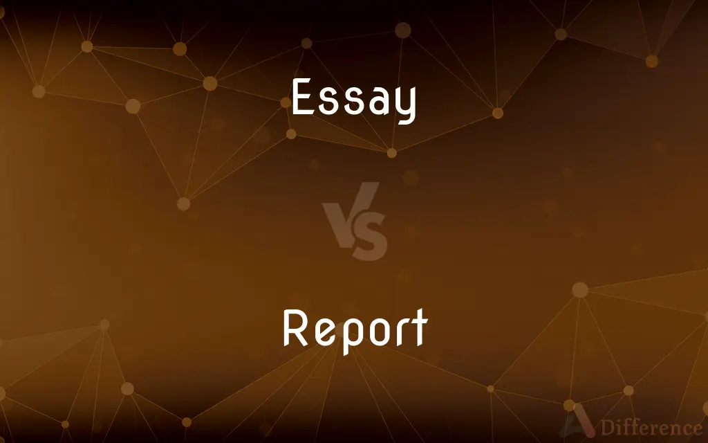 Essay vs. Report — What's the Difference?