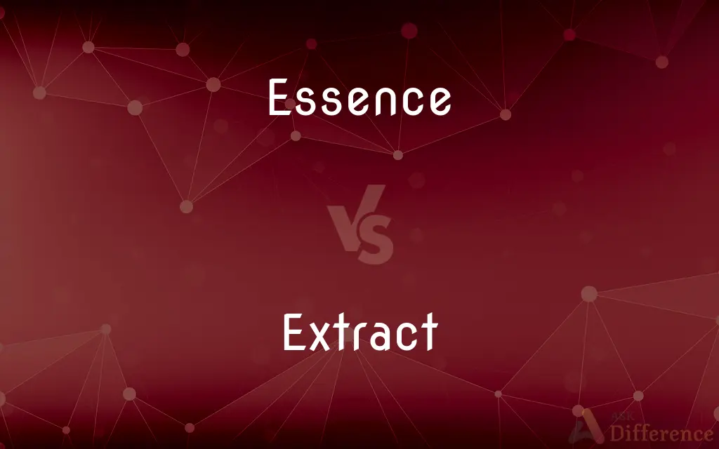 Essence vs. Extract — What's the Difference?