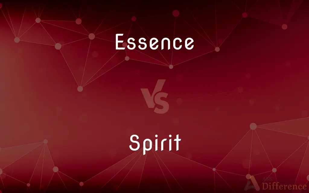 Essence vs. Spirit — What's the Difference?