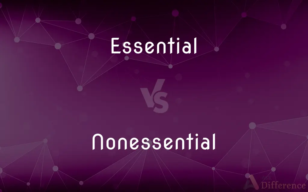 Essential vs. Nonessential — What's the Difference?