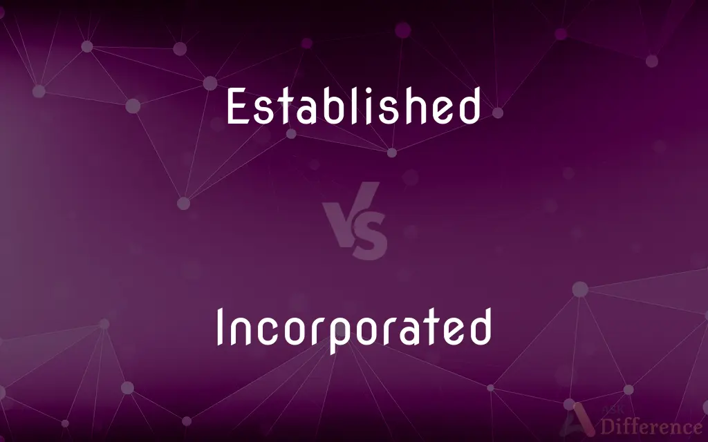 Established vs. Incorporated — What's the Difference?
