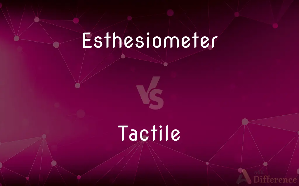 Esthesiometer vs. Tactile