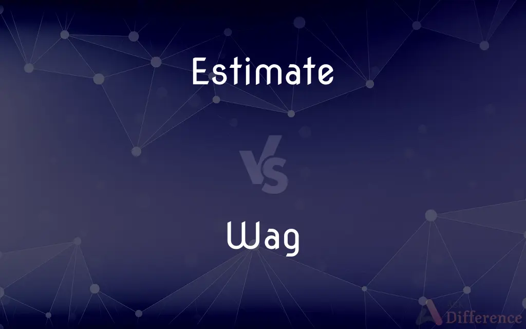 Estimate vs. Wag — What's the Difference?