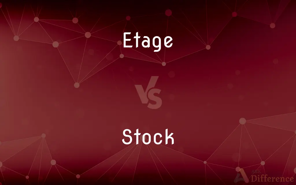 Etage vs. Stock — What's the Difference?