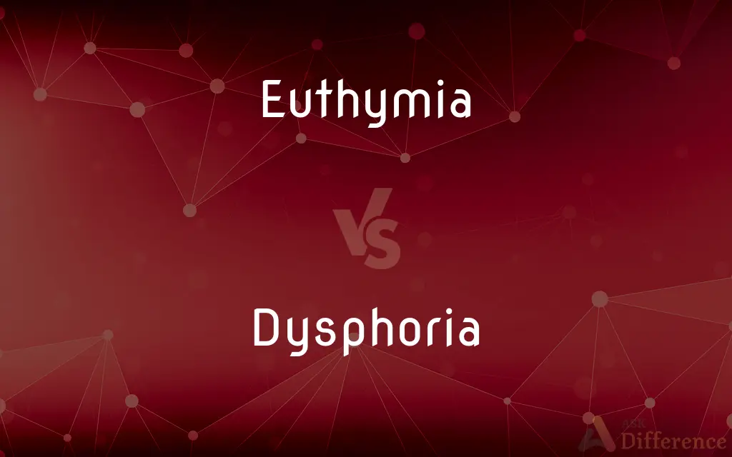 Euthymia vs. Dysphoria — What's the Difference?