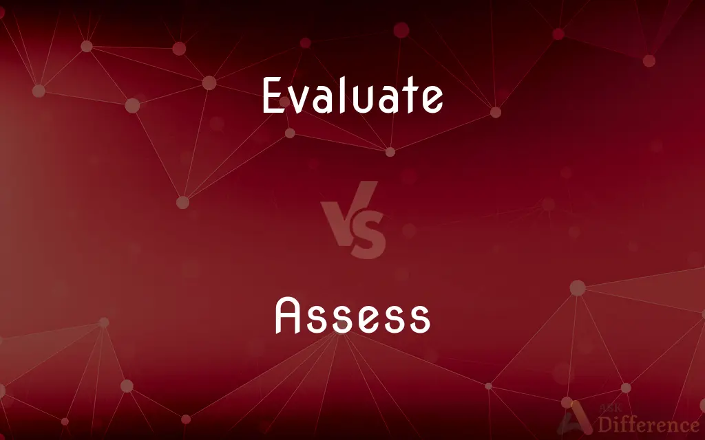 Evaluate vs. Assess — What's the Difference?