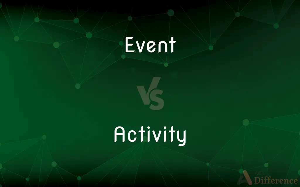 Event vs. Activity — What's the Difference?