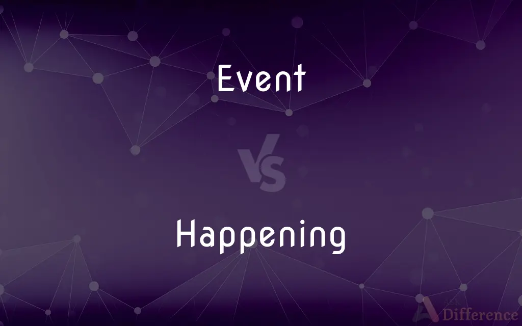 Event vs. Happening — What's the Difference?