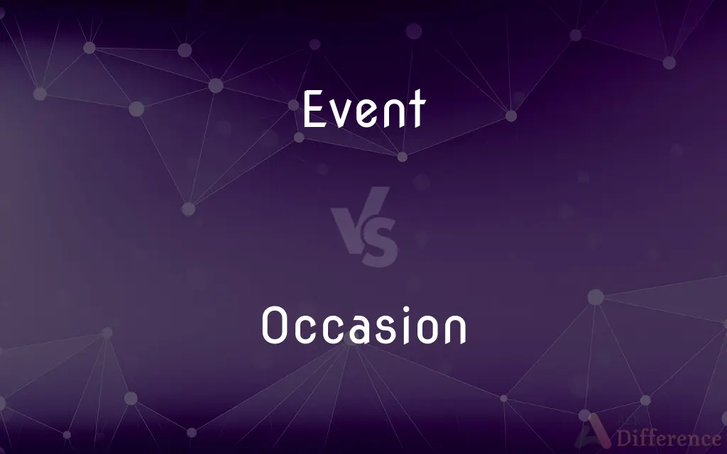 Event vs. Occasion — What's the Difference?