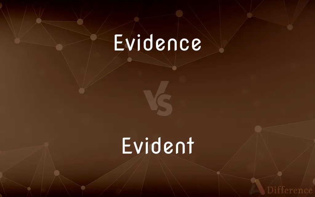 Evidence vs. Evident — What's the Difference?