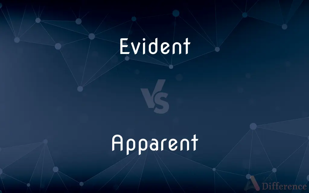 Evident vs. Apparent — What's the Difference?