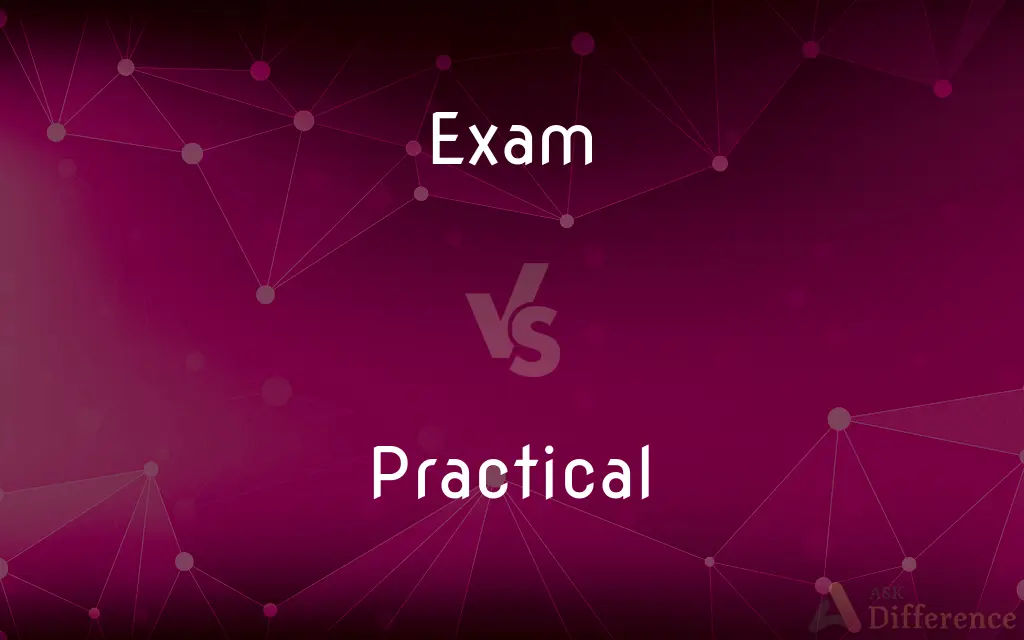 Exam vs. Practical — What's the Difference?