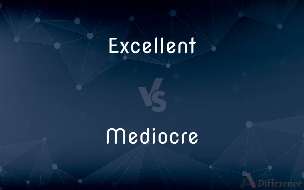 Excellent vs. Mediocre — What's the Difference?