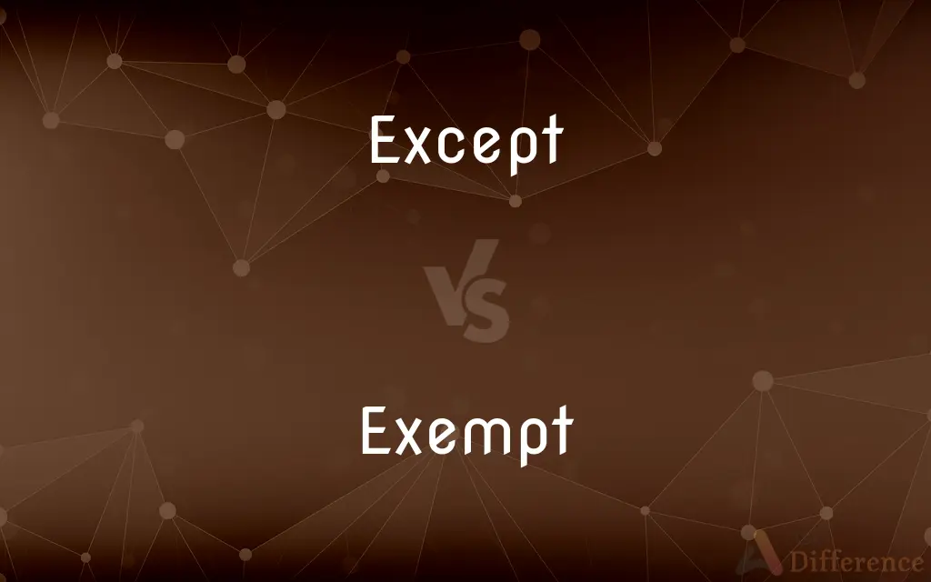 Except vs. Exempt — What's the Difference?