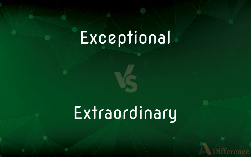 Exceptional vs. Extraordinary — What's the Difference?