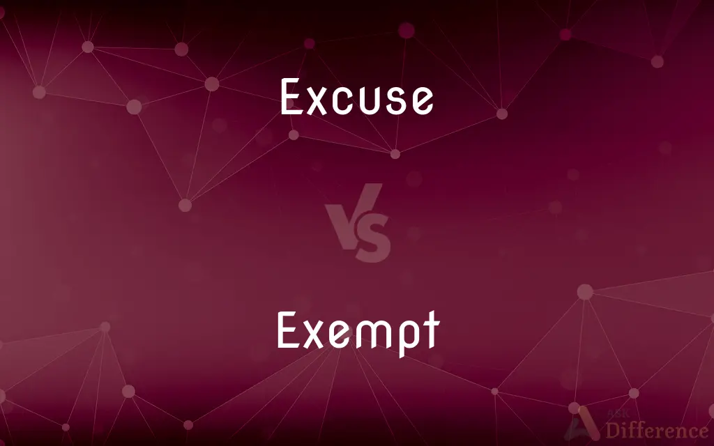 Excuse vs. Exempt — What's the Difference?