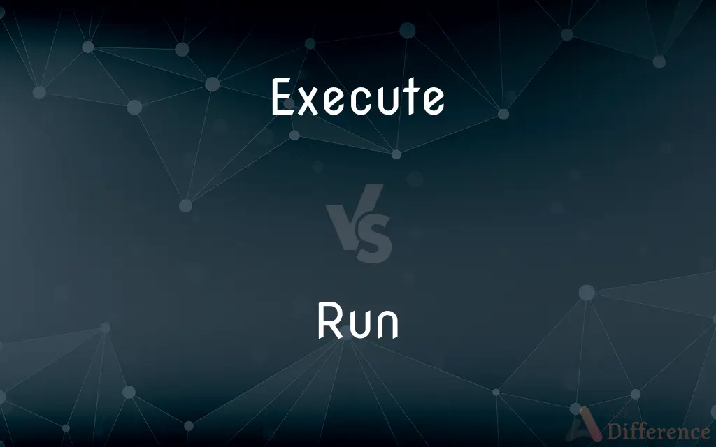 Execute vs. Run — What's the Difference?