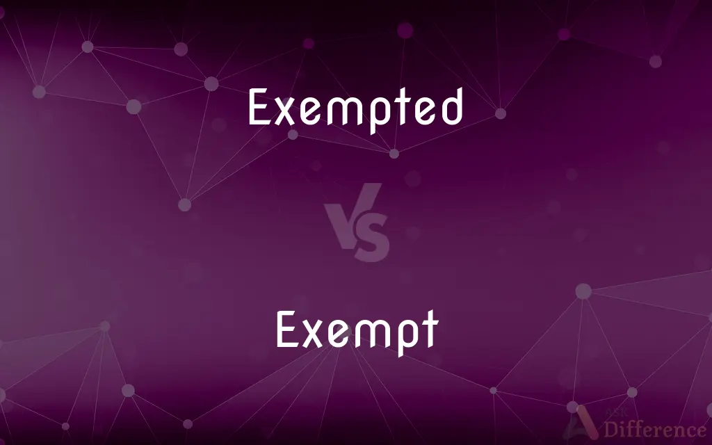 Exempted vs. Exempt — What's the Difference?