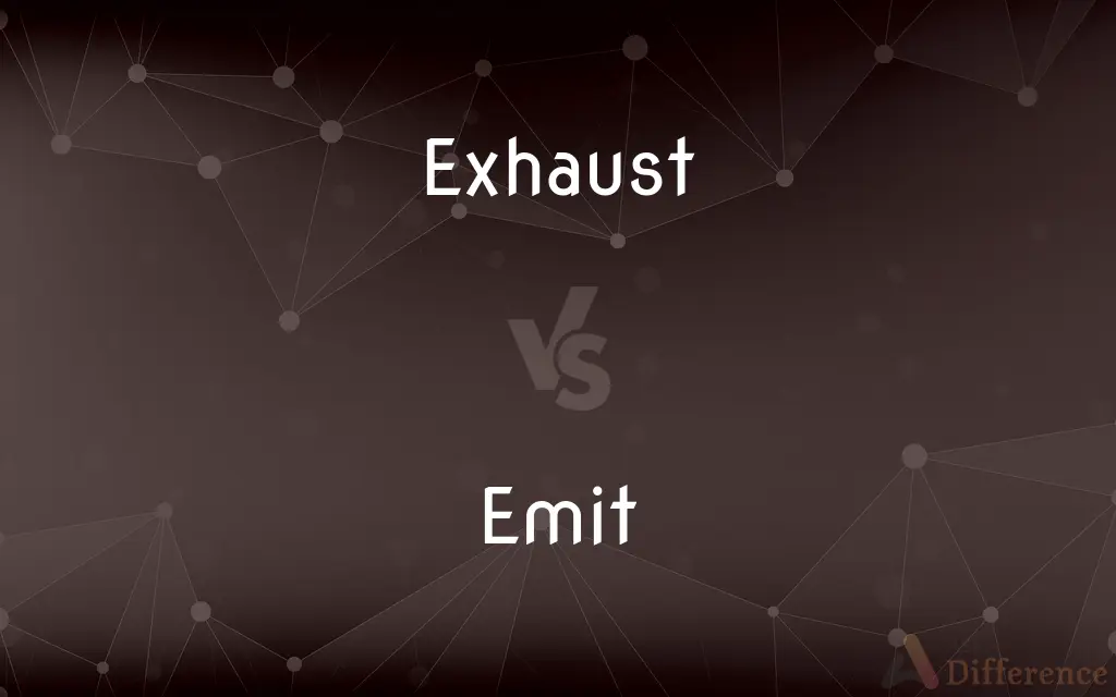 Exhaust vs. Emit — What's the Difference?