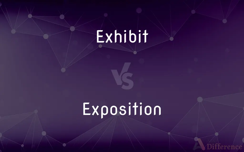 Exhibit vs. Exposition — What's the Difference?