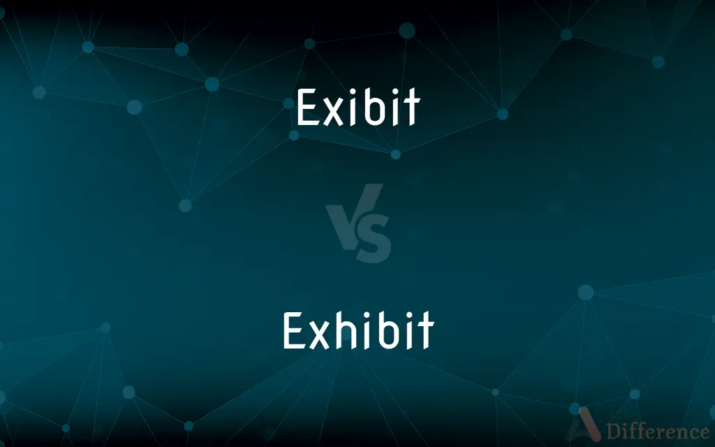 Exibit vs. Exhibit — Which is Correct Spelling?