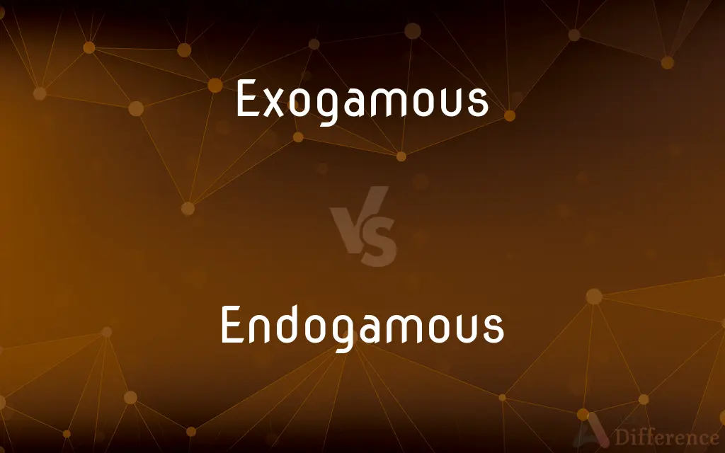 Exogamous vs. Endogamous — What's the Difference?