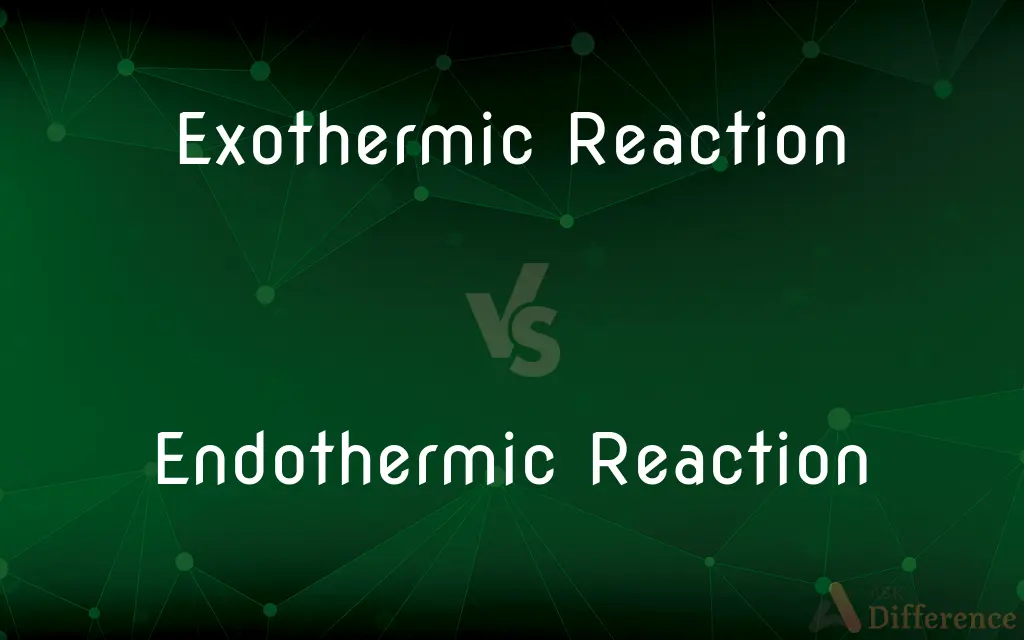 Exothermic Reaction vs. Endothermic Reaction — What's the Difference?