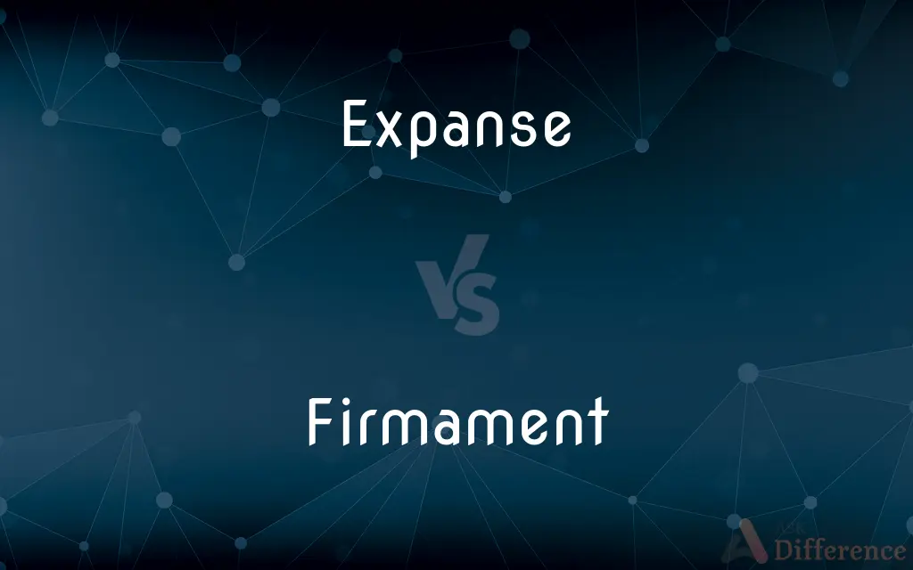 Expanse vs. Firmament — What's the Difference?