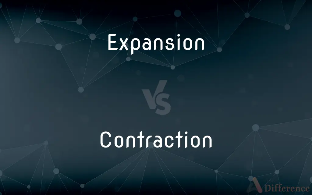 Expansion vs. Contraction — What's the Difference?