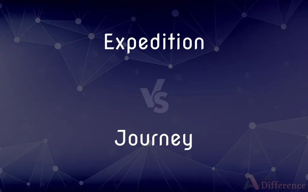 Expedition vs. Journey — What's the Difference?