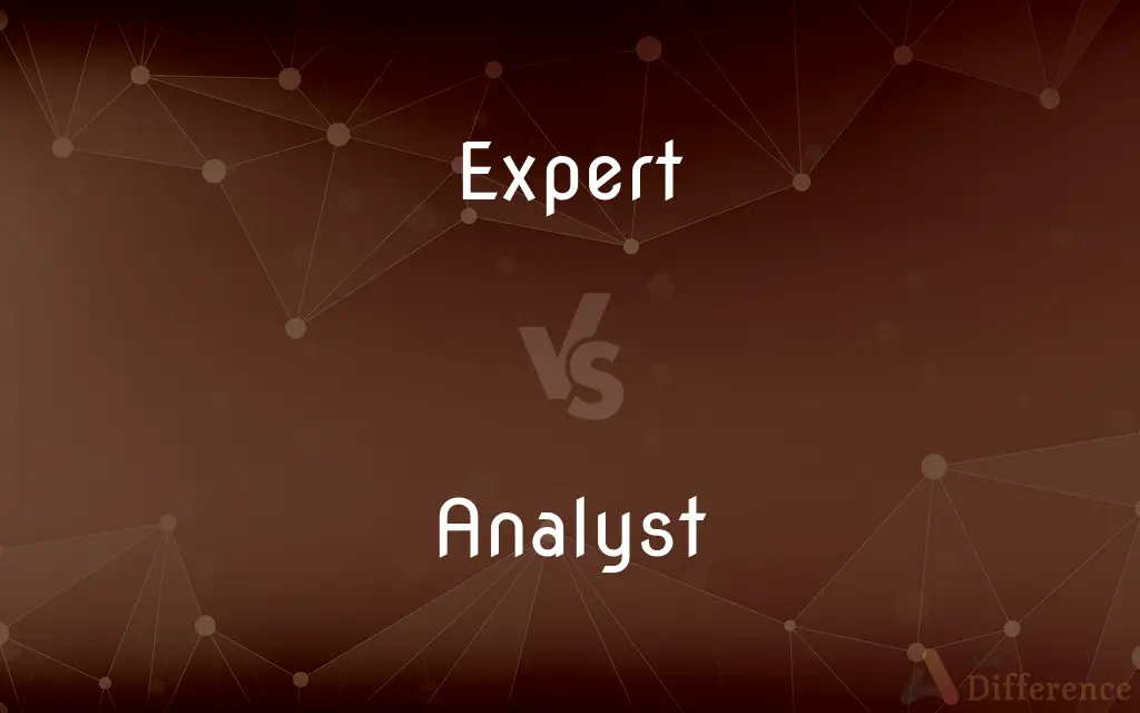 Expert vs. Analyst — What's the Difference?