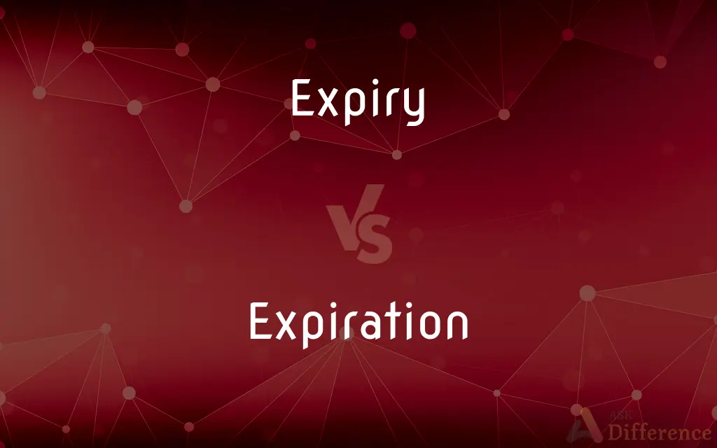Expiry vs. Expiration — What's the Difference?