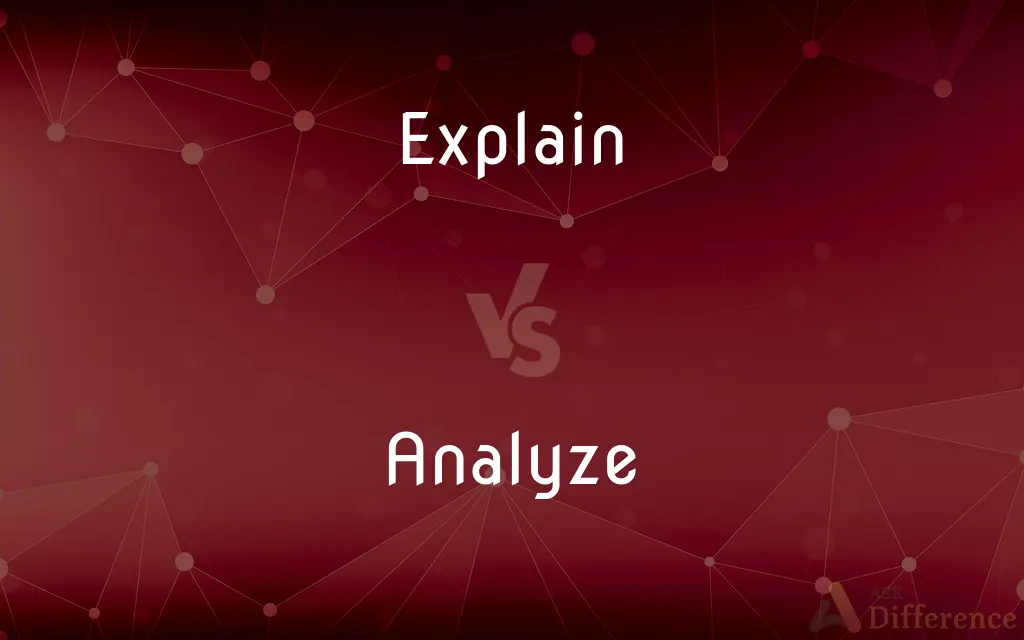 Explain vs. Analyze — What's the Difference?